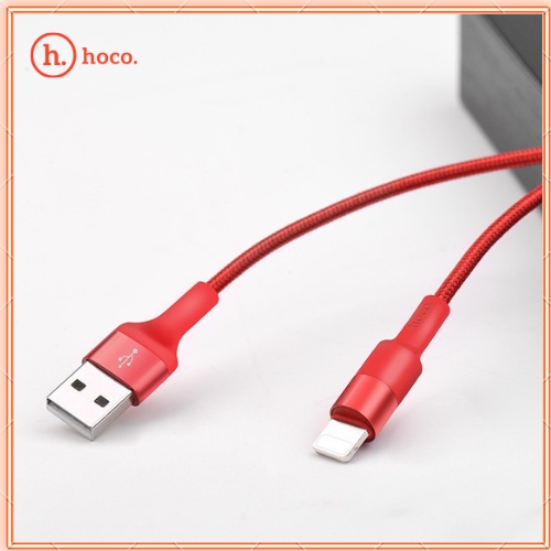 Cáp Sạc Hoco X26 Chính Hãng - Dây Sạc Nhanh 2.4A Dây Dù Chống Đứt Dài 1M, hỗ trợ truyền dữ liệu cho hầu hết các dòng máy