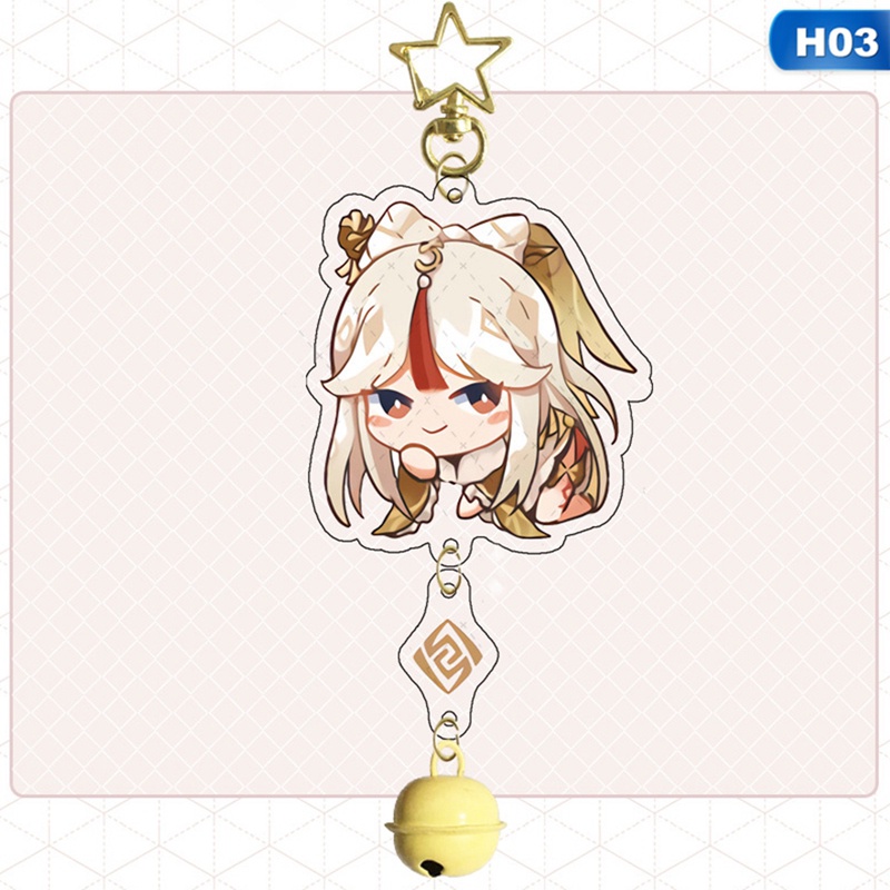 Móc Khóa Nhựa Acrylic Hình Nhân Vật Game Novel Genshin