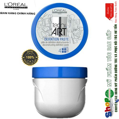 [L'oreal-chính hãng] Sáp tạo kiểu tóc Tecni.Art Deviation Paste L'oreal 100ml (Hộp)