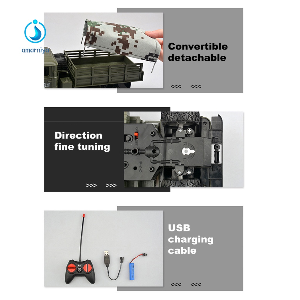 Xe tải đồ chơi điều khiển từ xa có đèn LED cho trẻ em