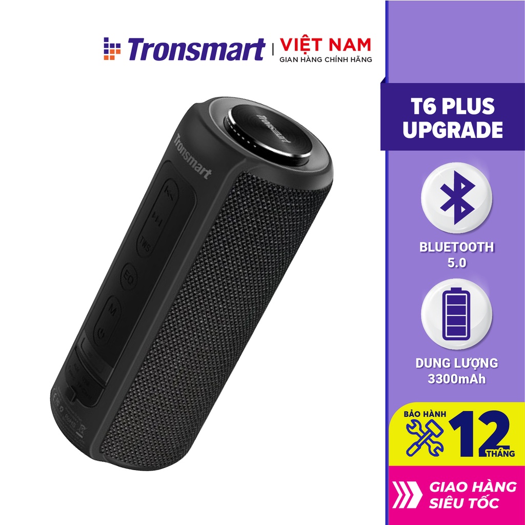 Loa Bluetooth 5.0 Tronsmart Element T6 Plus/ T6 Plus Upgraded - 360 độ - Hàng chính hãng - Bảo hành 12 tháng 1 đổi 1