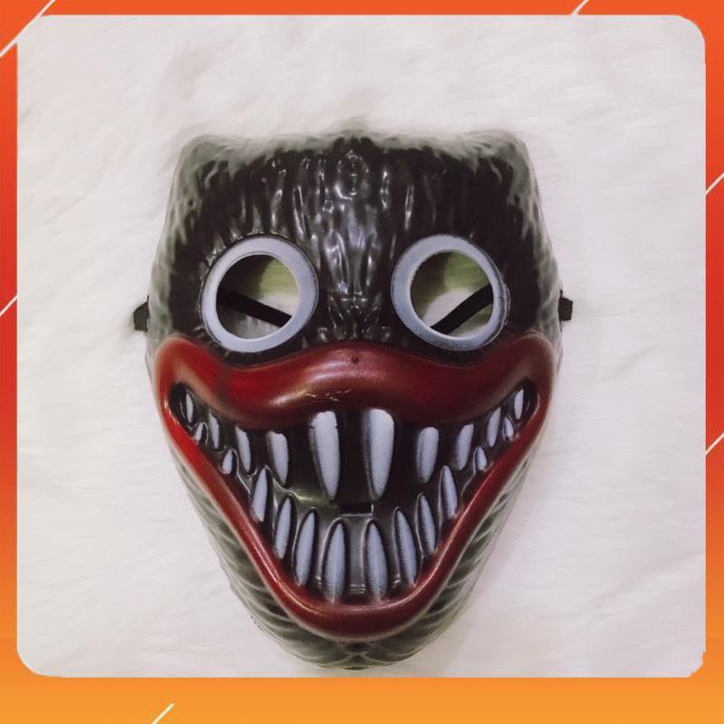 Mặt nạ Huggy Wuggy bằng nhựa- Đồ chơi hoá trang Halloween