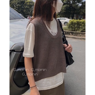 Áo gile len trơn 005