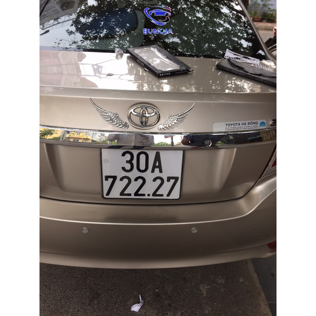 Logo Cánh Chim Kim Loại 3D Dán Nắp Capo Ô Tô