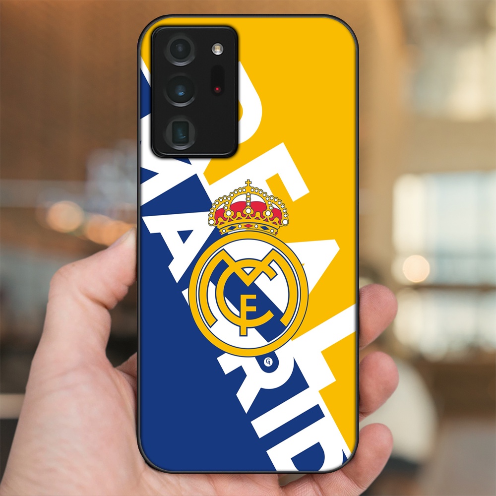 Ốp lưng Samsung Note 20 Ultra viền đen in hình Real Madrid