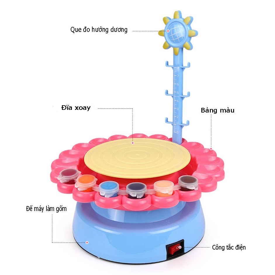 Máy làm gốm thủ công mini sạc bằng cổng USB