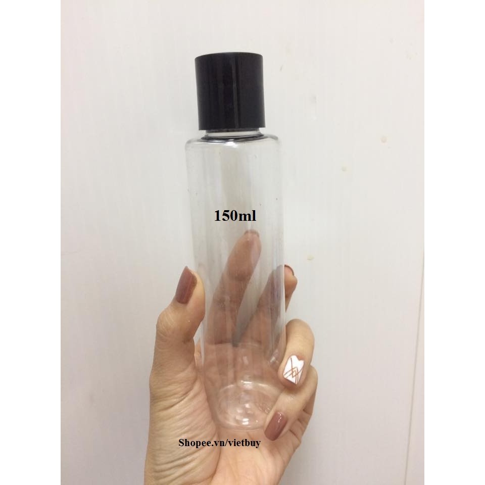 Chai nhựa trong nắp press 150ml