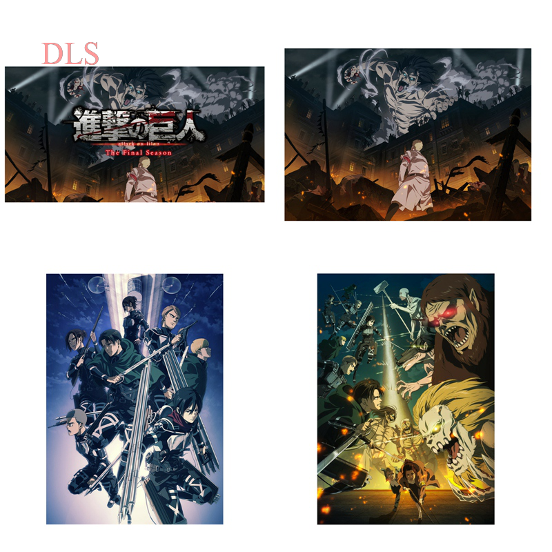 Poster Phim Hoạt Hình Attack On Titan Khổ A3