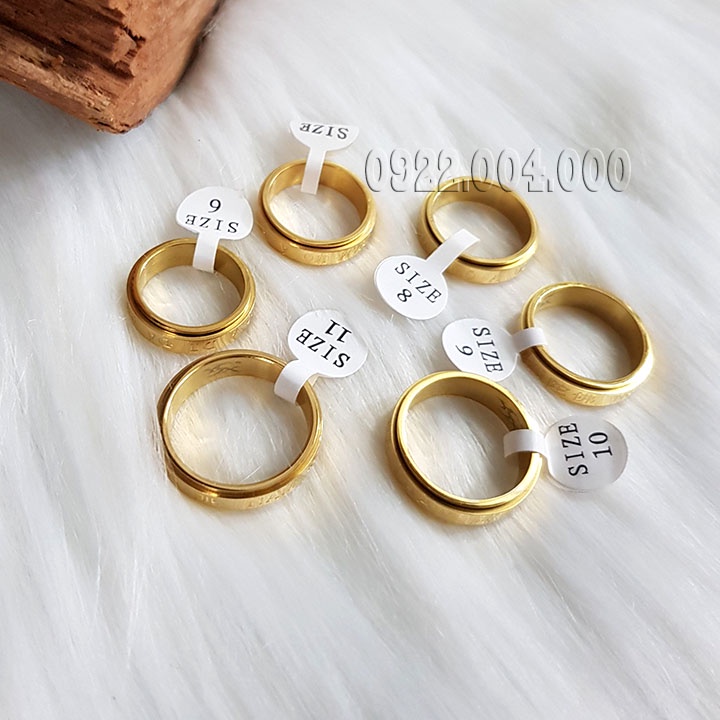 Nhẫn nam mô a di đà phật, nhẫn nữ nam khắc chữ adidaphat.