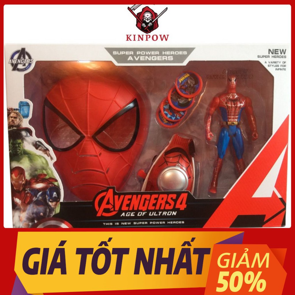 Đồ Chơi Mặt Nạ Spiderman Và Phụ Kiện Chiến Đấu Cho Bé Nhập Vai Siêu Anh Hùng Cực Chất