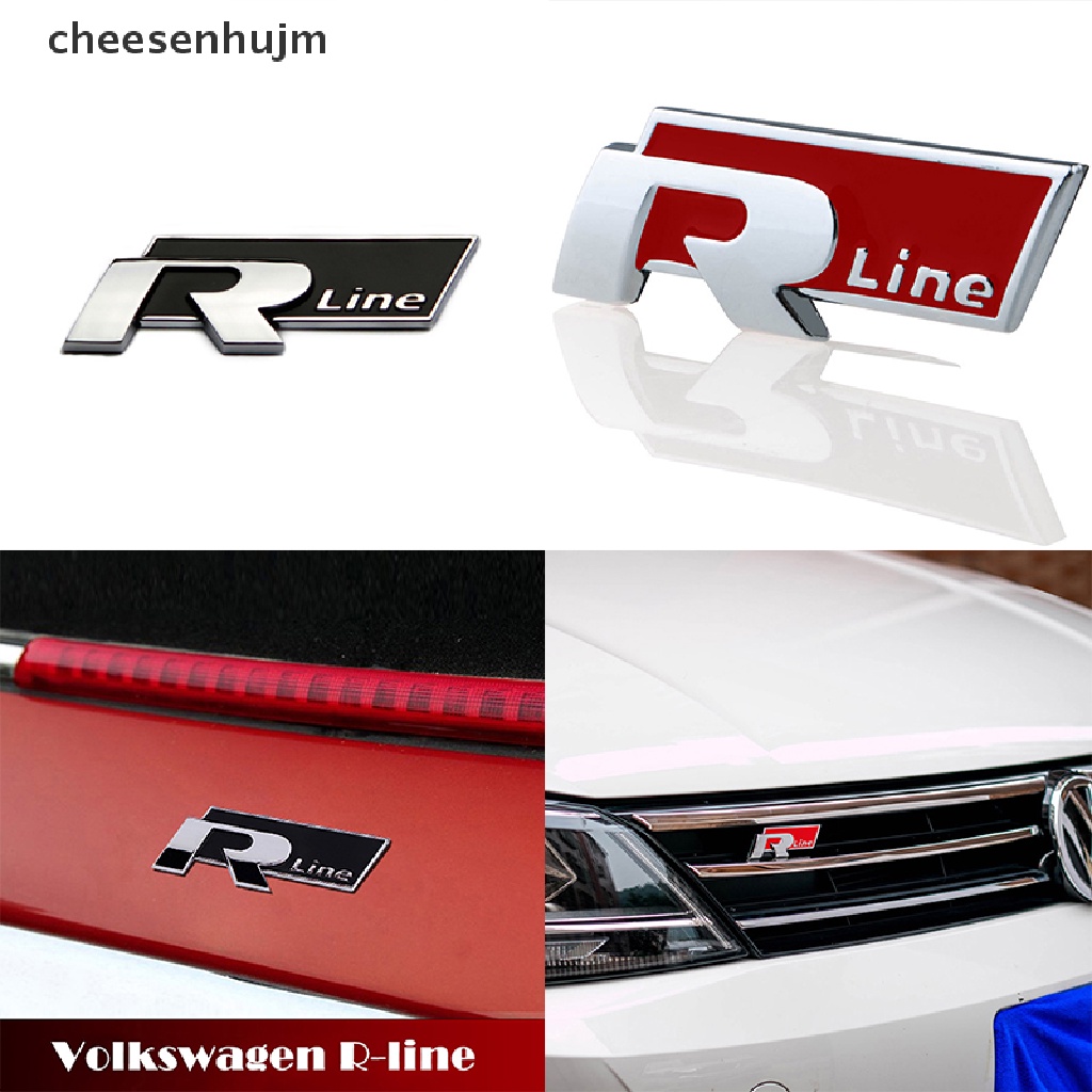 Miếng Dán Chữ Rline Bằng Kim Loại Trang Trí Xe Hơi VW CC GTI Passat