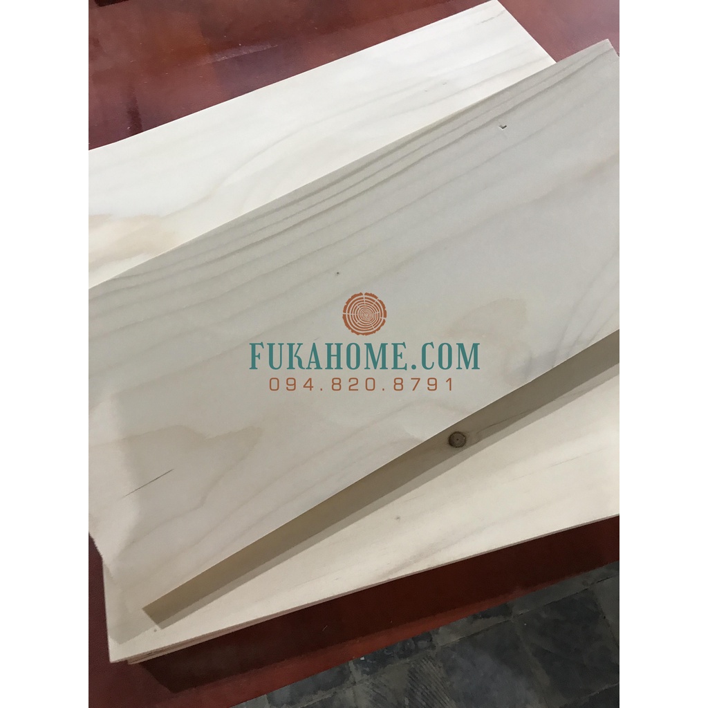 Tấm gỗ thông mới R15 x D70 / D80 cm, dày 1,8cm bào láng 4 mặt làm mặt bàn, ghế, giá kệ DIY - TG15x1.8-80