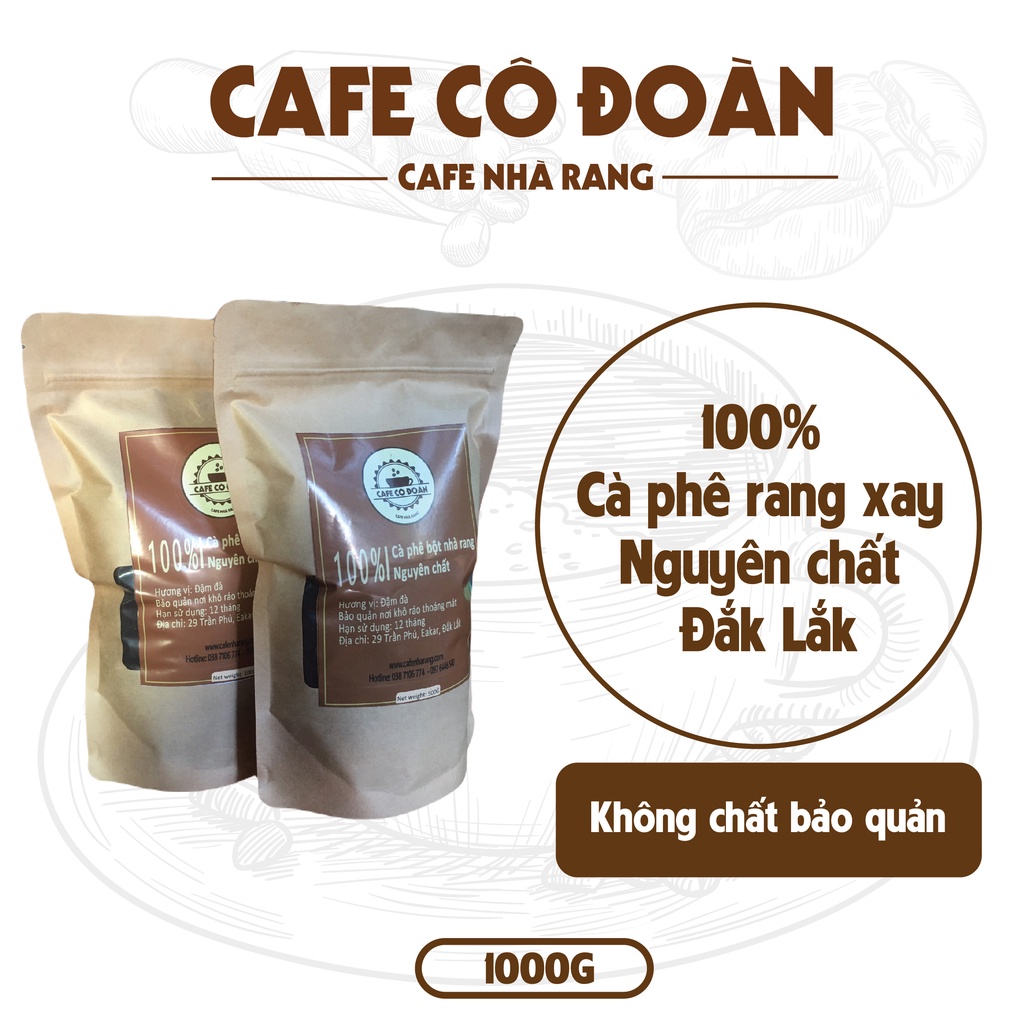 Cà Phê Rang Xay Bột Nhà Làm 1Kg
