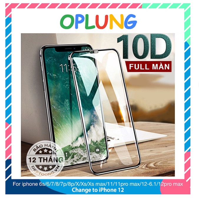 [TẶNG GIẤY LAU] Kính Cường Lực Iphone 9D 10D FULL MÀN đủ Iphone 6 6s 6 Plus 6sPlus 8 7 Plus 8Plus X XS Max 11 11 pro max