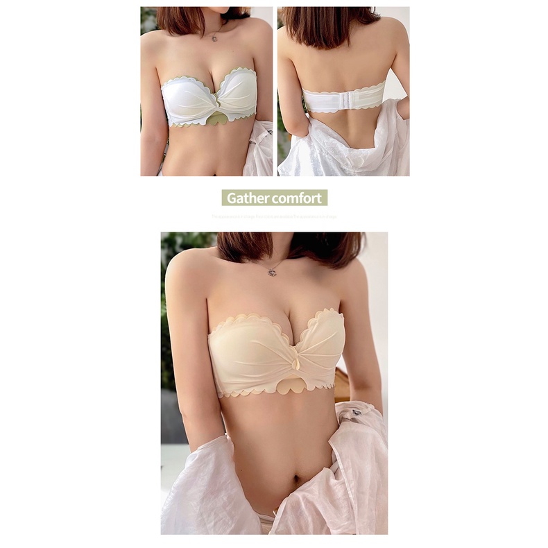 Áo Ngực Nhỏ Không Gọng Thép Nâng Ngực Không Dây Có Thể Điều Chỉnh Thoải Mái Cho Nữ