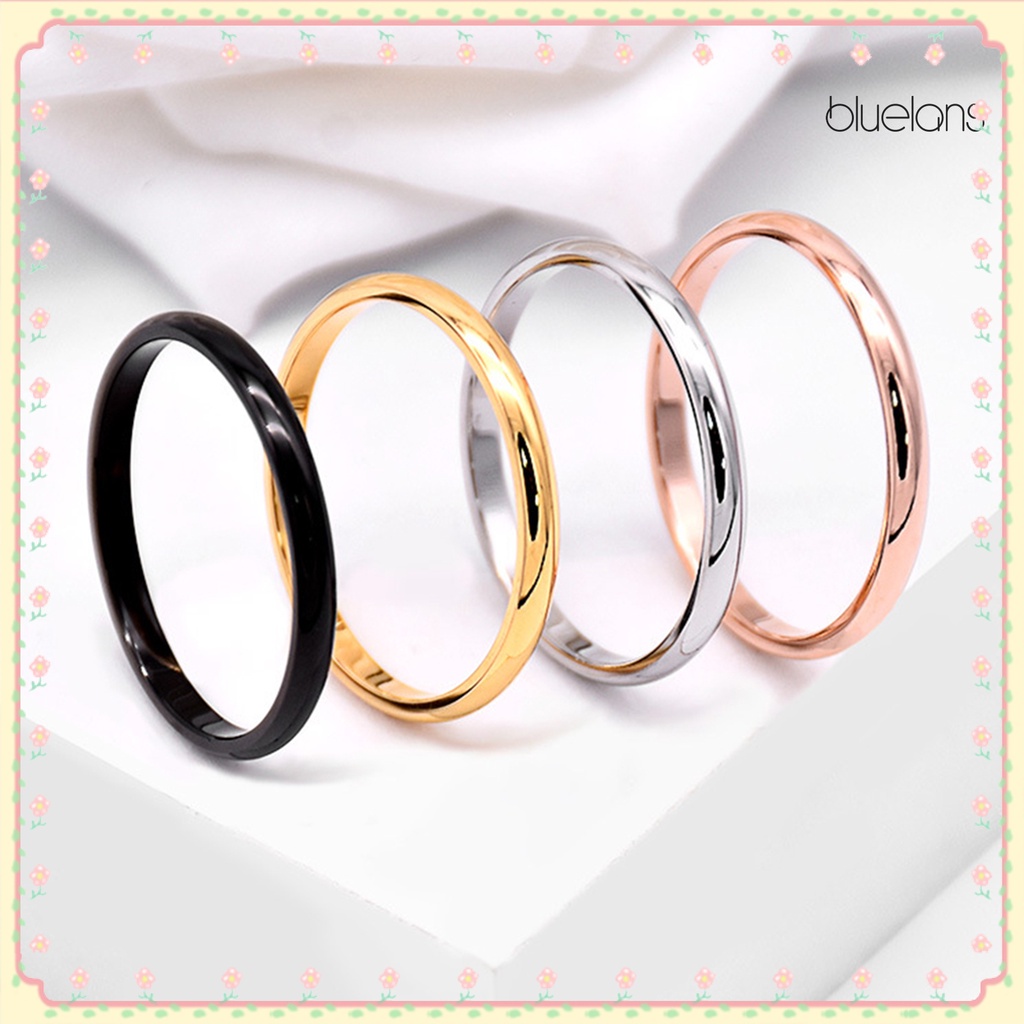 Nhẫn Cặp Bằng Thép Titan Tinh Tế Đa Năng