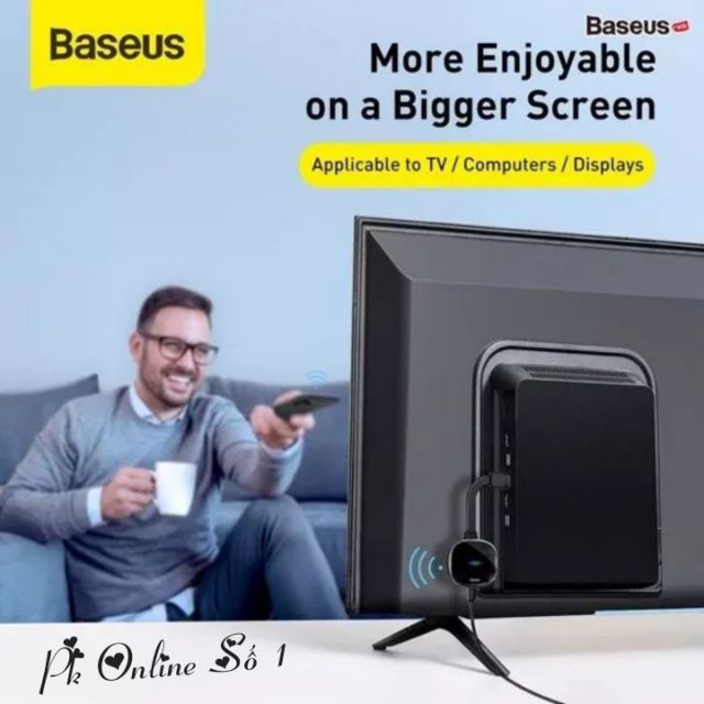 Bộ truyền hình ảnh qua HDMI không dây Baseus Meteorite Shimmer Wireless Display Adapter cho Smartphone/ iPad/ Macbook