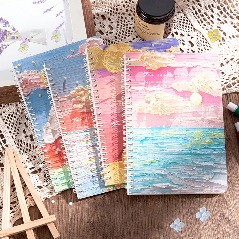 1 Sổ Tay 60 Tờ Bìa Dày Họa Tiết Hoạt Hình Dễ Thương