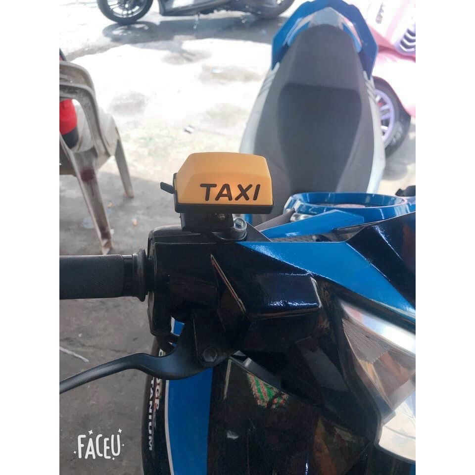 Đèn LED TAXI gắn chân kiếng xe máy ( đèn có 4 chế độ sáng, dùng pin sạc, kèm dây sạc cổng USB)