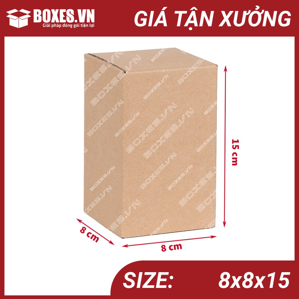 8x8x15 Combo 50 hộp Carton đóng hàng giá tận xưởng