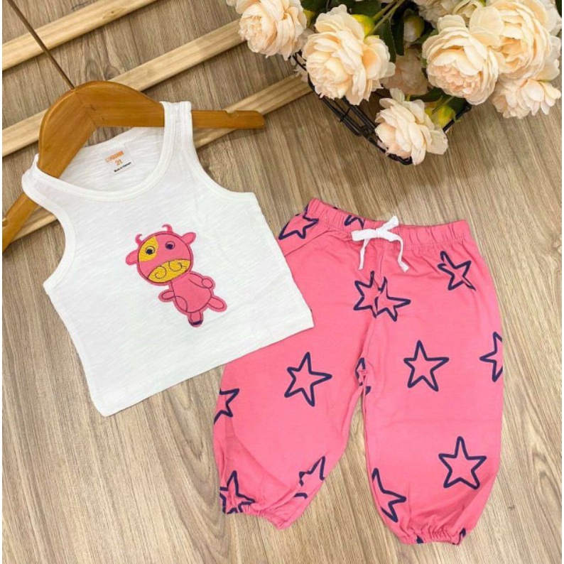 Bộ Alibaba Bé Gái Thun Cotton