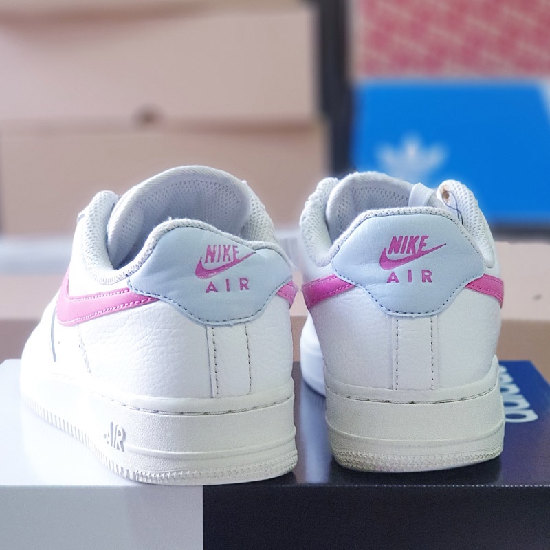 Giày Nike Air Force 1 Low - White/Pink, size 36.5, real 2hand