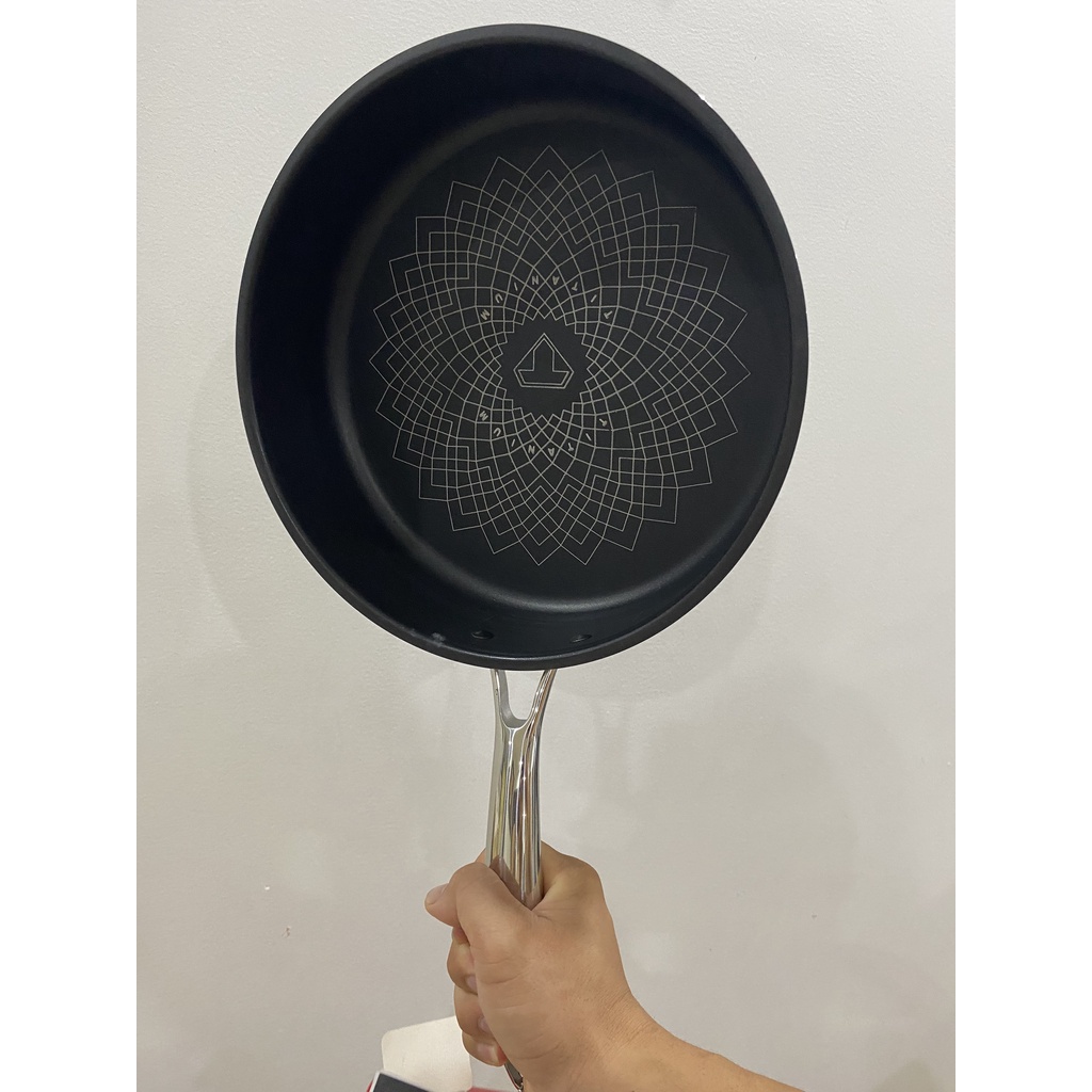 Chảo inox cao cấp liền đáy 3 lớp  ULTRA TITANIUM SUNHOUSE STIM, size 18 22 26cm