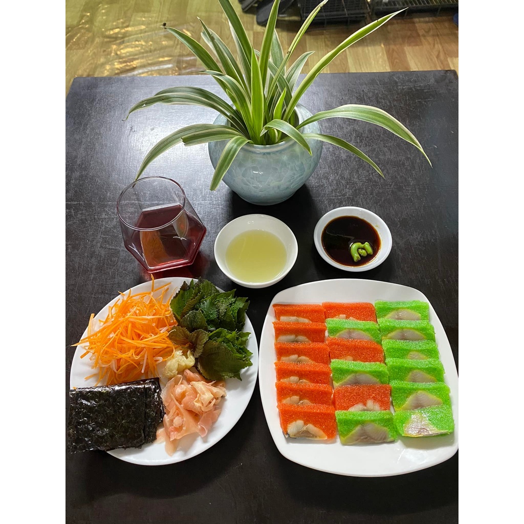 Set 2 Thanh CÁ TRÍCH ÉP TRỨNG NISSI  Nhật Bản 330g - 350g , ăn sashimi