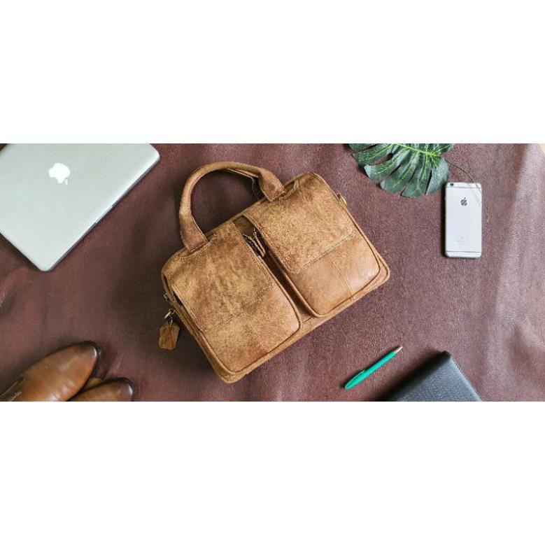 [Da thật] Túi công sở da bò thật 13" CD109B - 100% da bò thật BH 3 năm | BigBuy360 - bigbuy360.vn
