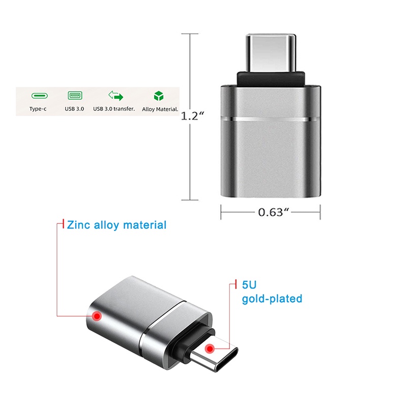Đầu chuyển USB Type C sang USB 3.0 OTG