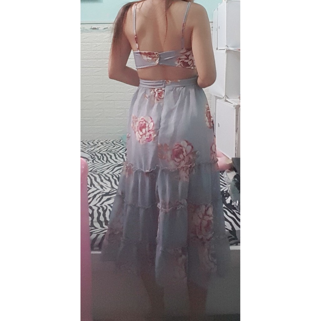 Thanh lý đầm hoa size S dưới 48kg