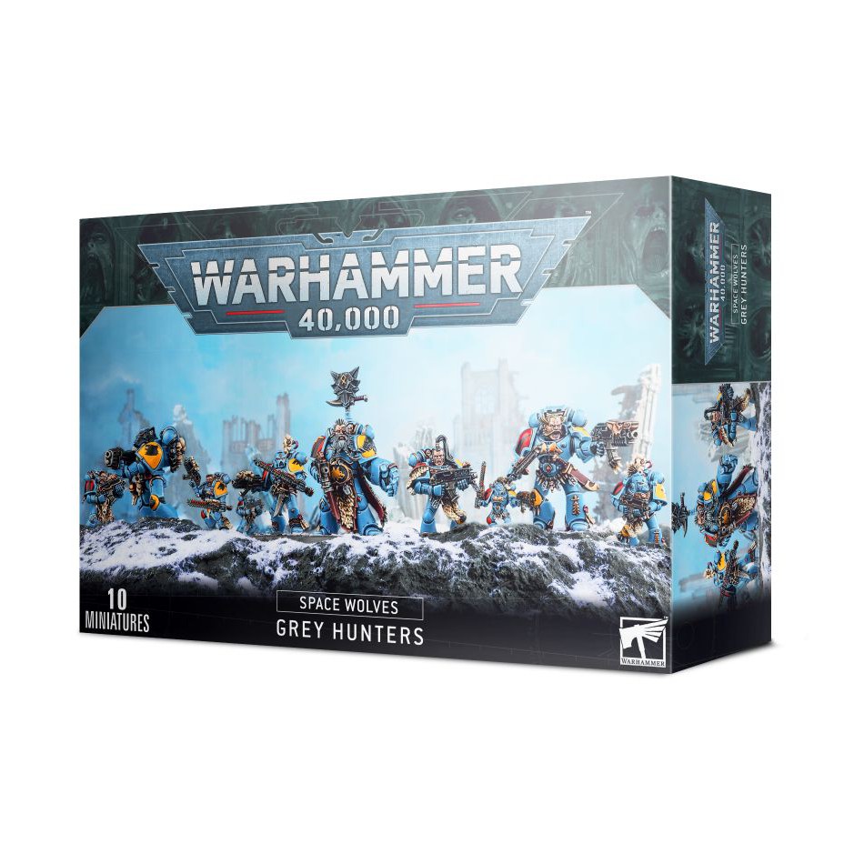 Mô hình nhân vật Warhammer SPACE WOLVES Grey Hunters