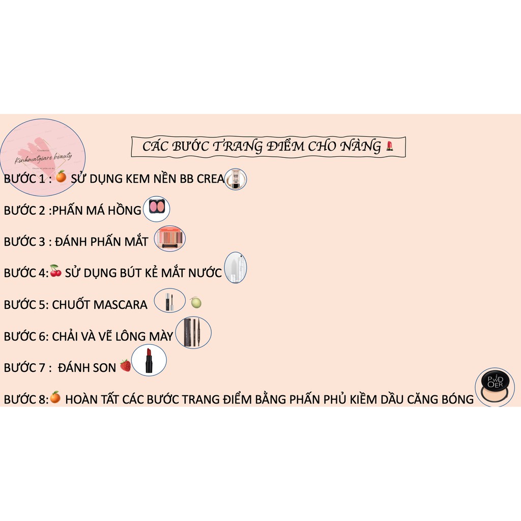 COMBO TRANG ĐIỂM 8 MÓN TIỆN LỢI TẶNG KÈM TÚI ĐỰNG MỸ PHẤM | BigBuy360 - bigbuy360.vn