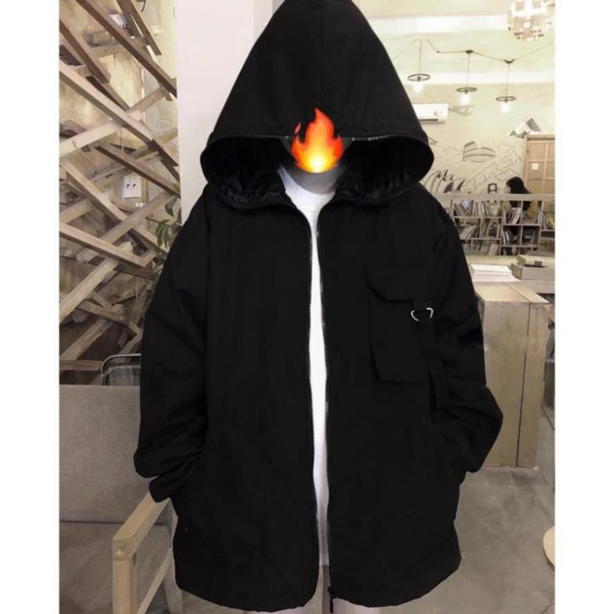 Áo Dù Túi Hộp TRÙM MẶT Unisex