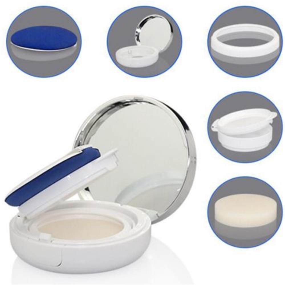 JUNE Women Beauty New DIY  Makeup Tool Travel Kit Air Cushion Mirror Case