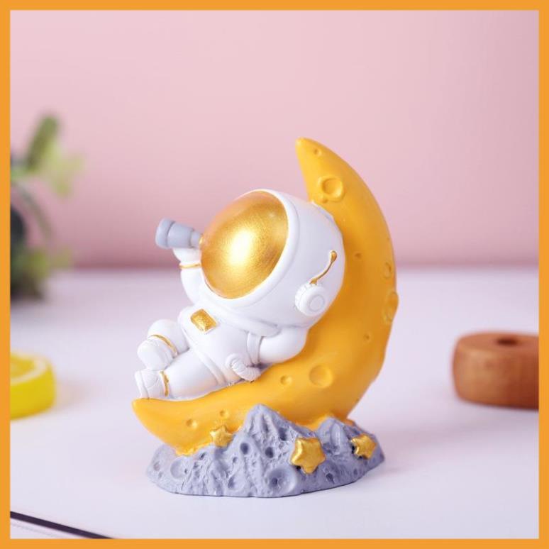 Tượng decor trang trí phi hành gia mini để phòng khách, bàn làm việc - LƯỜI DECOR