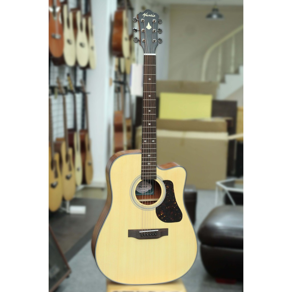 Đàn Guitar Acoustic Mantic AG370C+ bao 1 lớp + capo B601 + pick A100