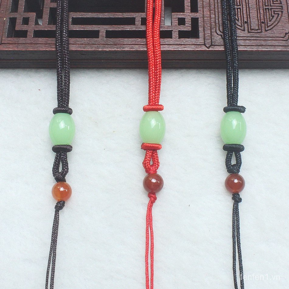 Vòng cổ mặt đá ngọc bích đơn giản thời trang mới cho nam và nữ