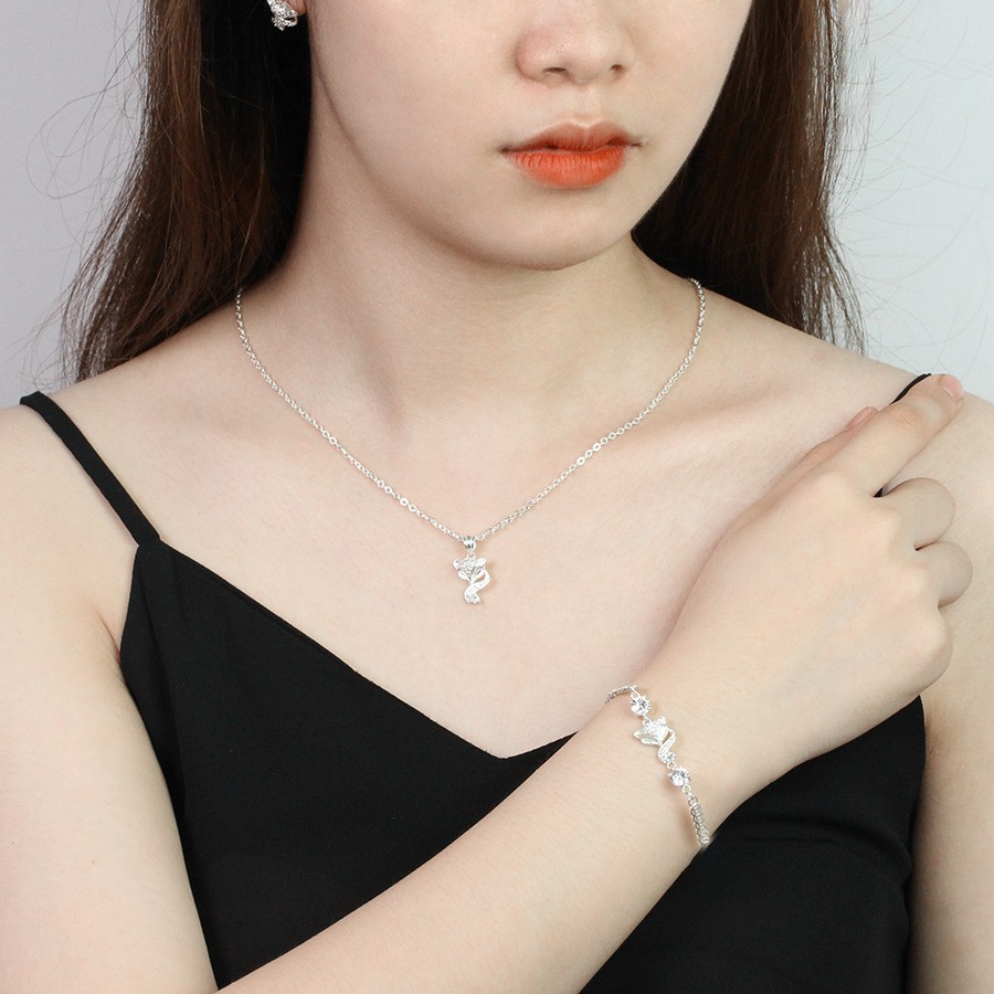 Vòng Tay Bạc Nữ TNC JEWELLERY Hồ Ly Kim Tiền Tài Lộc May Mắn