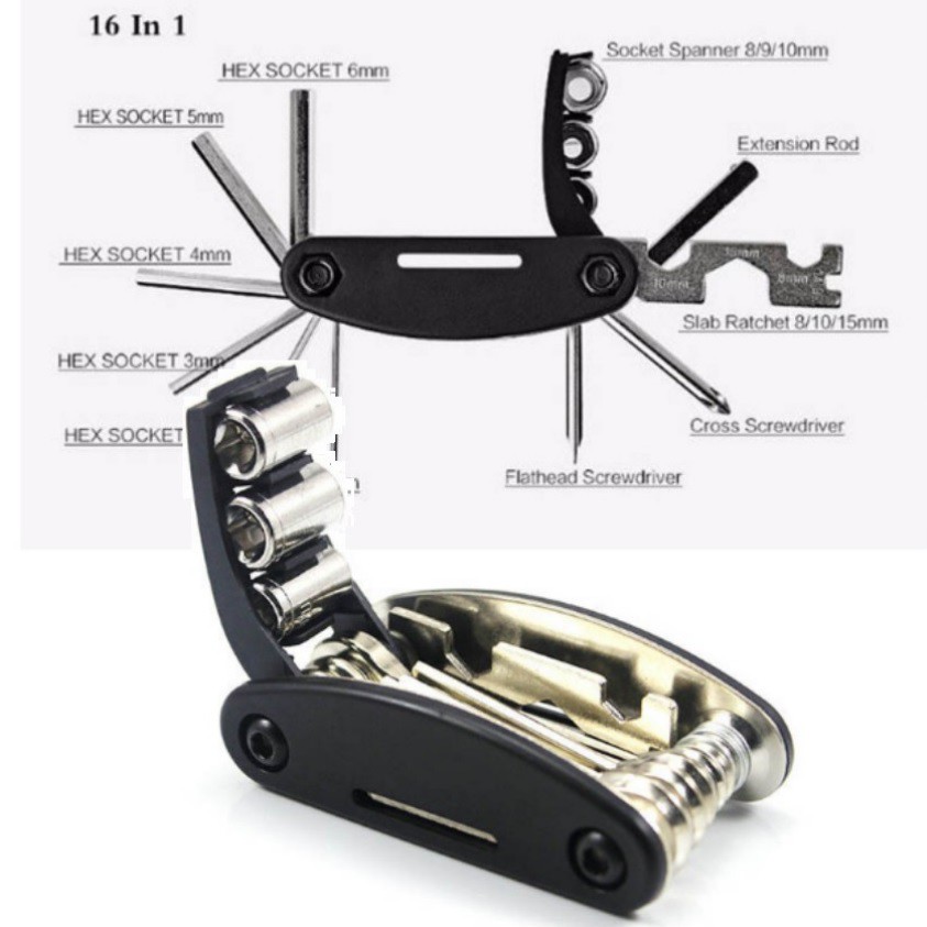 Bộ dụng cụ sửa xe đạp đa năng 15 in 1