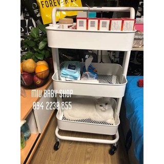 Kệ để đồ bỉm sữa đa năng 3 tầng kệ để đồ đa năng kệ IKEA