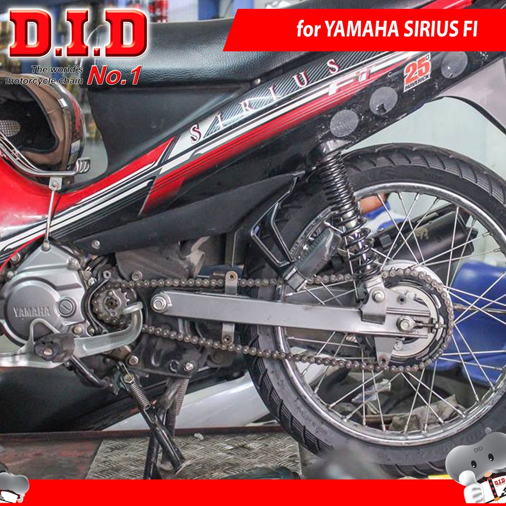 Nhông sên dĩa DID YAMAHA SIRIUS FI / TAURUS – Sên đen 10ly DID HDS