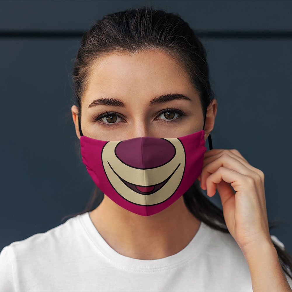 khẩu trang in 3d D.I.S.N.E.Y_1500 CARTWELL cotton 100%, ngăn bụi, kháng khuẩn, 2021 bảo vệ toàn diện