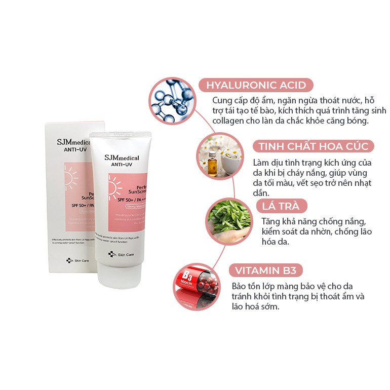 Kem Chống Nắng Chống Nước SJM medical Anti-UV Sunscrean SJM
