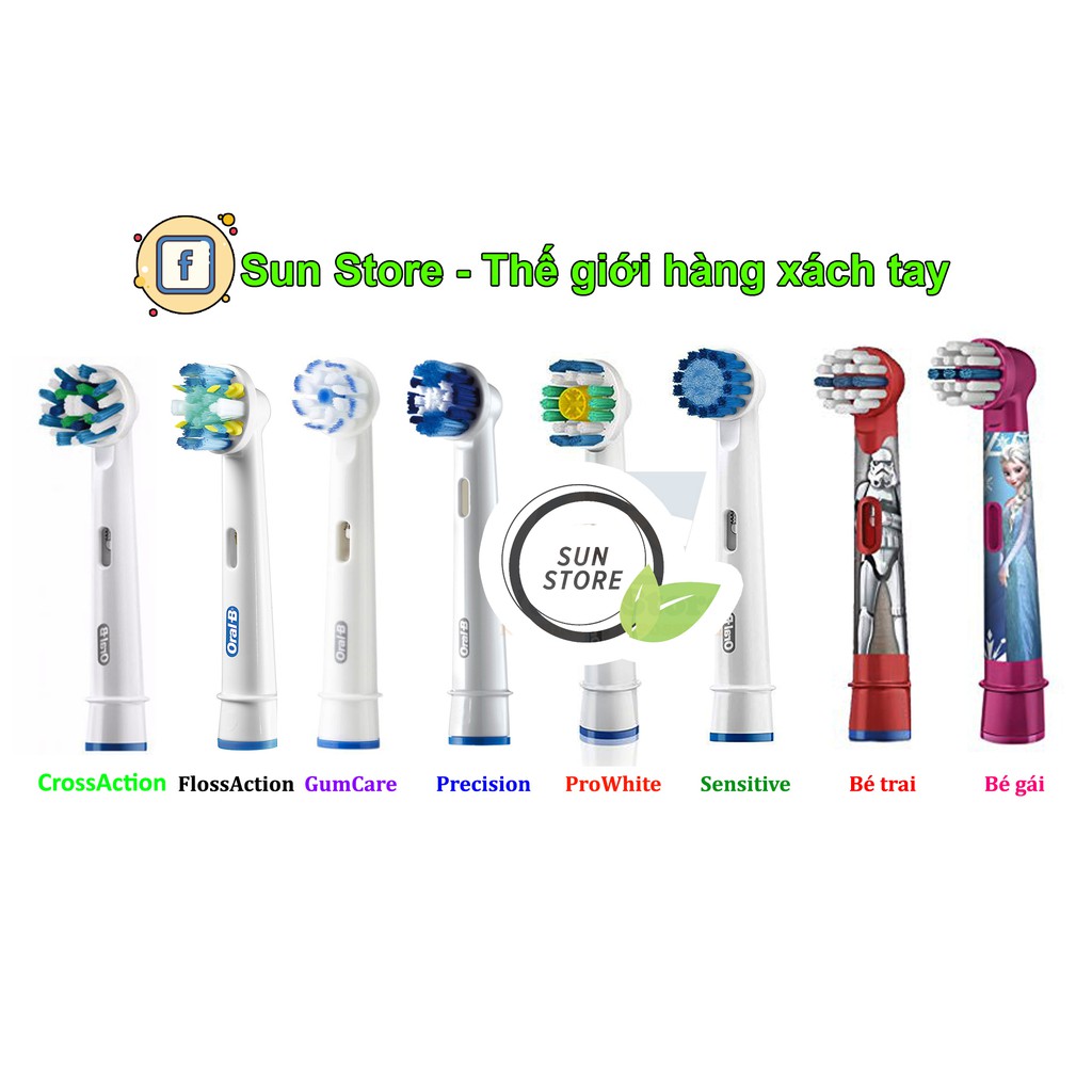 Đầu bàn chải Oral-B các loại