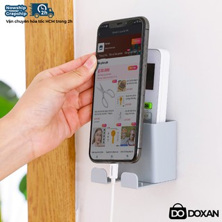 Giá dán tường để điện thoại - remote - sạc - bàn chải - bút