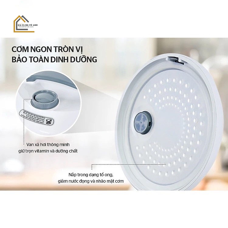 Nồi cơm điện đa năng , nồi cơm điện FUJIKA lắp gài thông minh chống dính hàng chính hãng bảo hành 12 tháng
