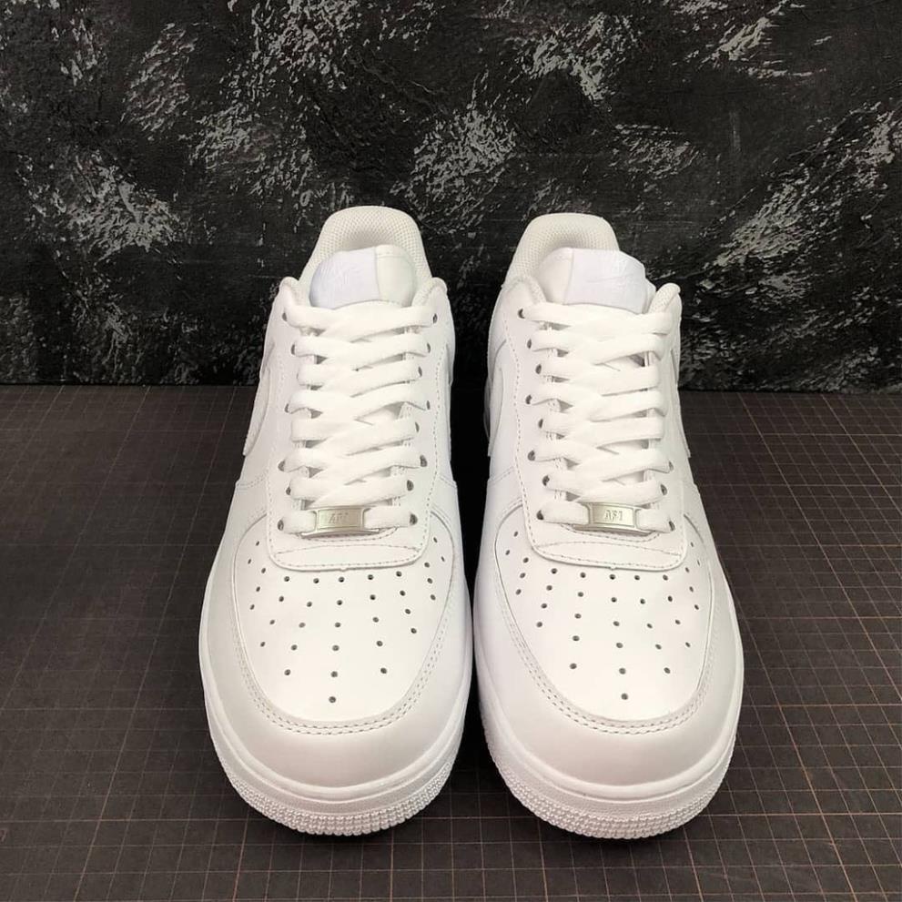 Giày Sneaker Nam Nữ Giá Rẻ Giầy Nike Air Force 1 AF1 Trắng Da Cao Cấp Thoáng Khí Full Bill Box PO