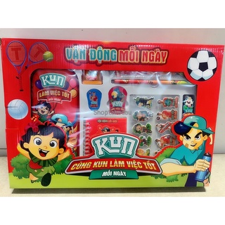 Bộ dụng Cụ Học Tập Kun 9 Món (Hàng Quà Tặng)