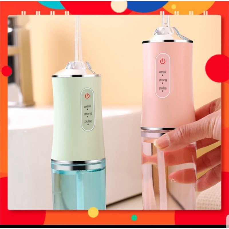 Máy Tăm Nước Oral Irrigator - Vệ sinh Răng Miệng Cực Mạnh 💎Tặng kèm 4 đầu tăm thay thế 💎